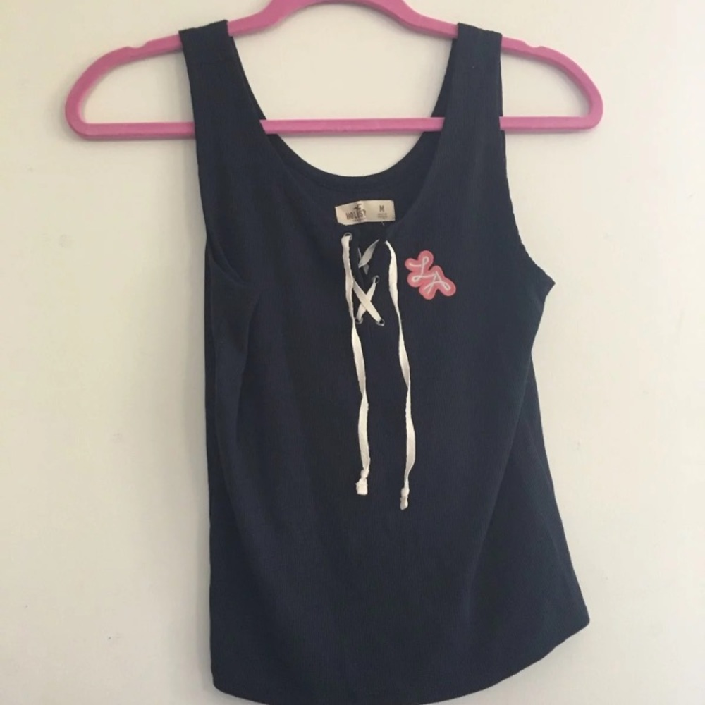 Hollister Lace Up cropped tank top